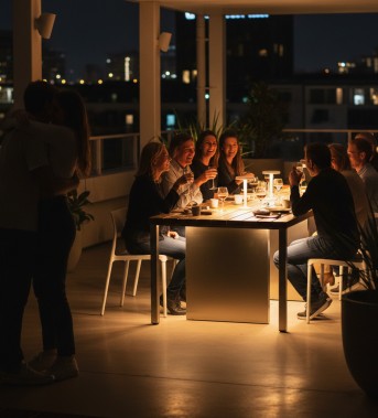 Tertrasse gestalten mit einer schönen Beleuchtung Terrasse gestalten